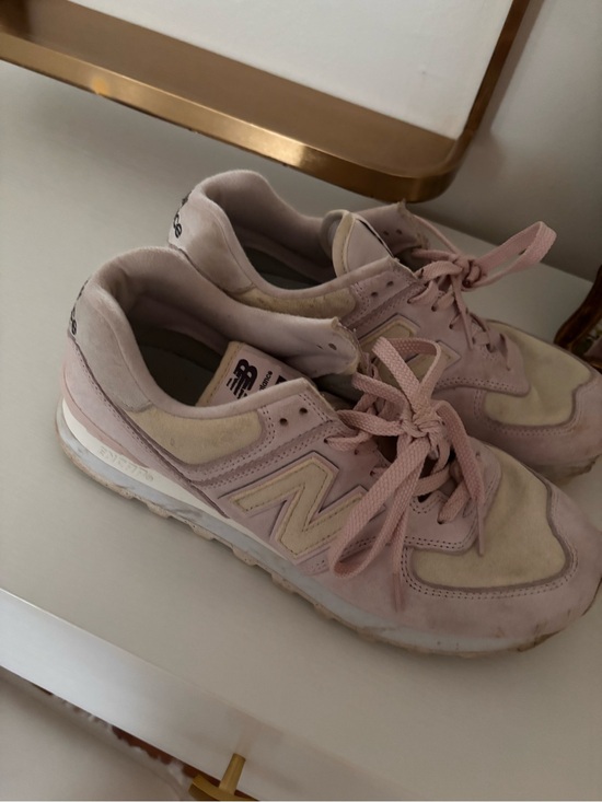 New Balance Shoes - New Balance Women's Pink and Cream Classic Runner Sneakers